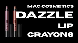 Trying on the MAC Dazzle Lip Crayons | Lipstick Try On Video | Lipsticks On Olive Skin Tones