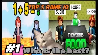 TOP 5 GAME TR&Iacute; TUỆ HAY NHẤT ROBLOX!!🧠🥸🥸(PHẦN 1) | TSHINGAMER