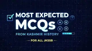 Most expected MCQ'S on Kashmir history part1@For All Jkssb Exams 