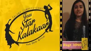 Texas Star Kalakaar 2016 - Registration No # 1040