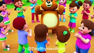 Kalu Madari Aaya 🐻 | New Hindi Kids Rhyme | 3D Cartoon Bear Dance | TinyRhymesWorld