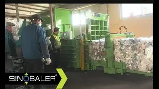 Closed-End Auto Tie Baler | Plastic Film & Foil Baling Machine | SINOBALER