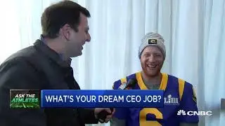 Super Bowl Athletes on their dream CEO job?