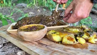 🐗Extremely Tender Wild Boar Ribs & Baconnaise 🥓 Outdoor Cooking 🔥 ASMR
