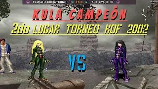 Torneo KOF 2002 ¡KULA CAMPEÓN! El Camino RECORRIDO 2do LUGAR👉¡CUIDADO con los COMBOS Kula Diamond🤜🤪!