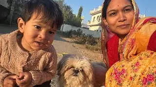 बेबी के साथ मस्ती भरा दिन ❤️ , silai मशीन के क्या हो गया 😒