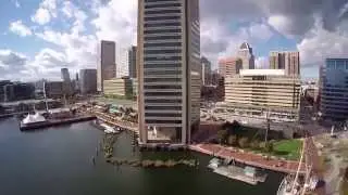 Inner Harbor of Baltimore Aerial Video with DJI Phantom and GoPro