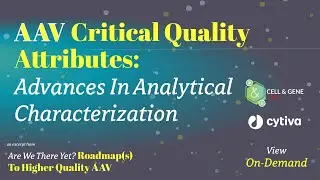 AAV Critical Quality Attributes: Advances In Analytical Characterization