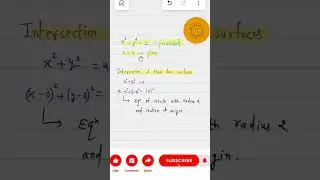 Intersection of paraboloid and a plane #shorts #maths #trending #bscmaths