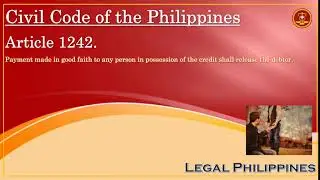 Civil Code of the Philippines, Article 1242