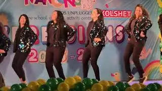 Super Energetic dance by Moms at their kids Annual function at Preschool 