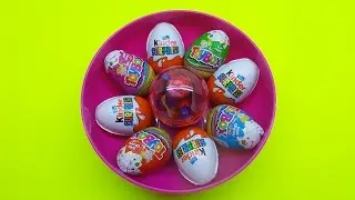 Hidden Colorful Numbers - Numbers learning for children & Kinder surprise egg & Toys
