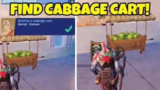 Where to find Cabbage Cart! (Destroy a Cabbage Cart Fortnite Quests)