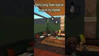 BLOXBURG Retro Living Room #bloxburg  #roblox