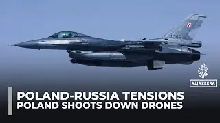 Polish and NATO forces scramble to shoot down Russian drones