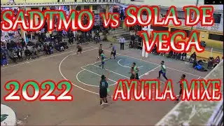 B&aacute;squetbol.  SOLA DE VEGA   vs SADTMO.  Ayutla Mixe Oaxaca ,  enero  2022.
