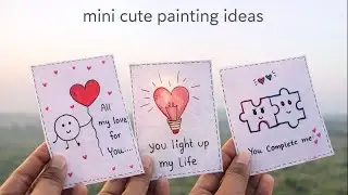 Easy mini cute painting ideas 💡#longvideo #trending #painting #viralvideo #reels #artwork #drawing 