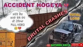 Swere hoyea accident | Live Crash | Pind jaja | 2nd Vlog | #accident #viral 