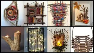 Creative Handmade Wall D&eacute;cor Ideas Using Natural Wood & Twigs | Boho & Eco-Friendly Home Art ✨