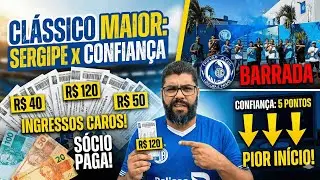 Sergipe x Confian&ccedil;a: Ingressos &agrave; venda | Trov&atilde;o barrada no Sabino