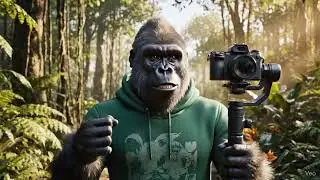 Humanoid Monkey Vlogger Video in the frost #viralvideo #funny #shortsfeed #subscribemychannel