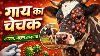 गाय का चेचक ❗ लक्षण, इलाज और बचाव | Cow Pox Disease in Cattle | पूरा सच #cowpox गाय के शरीर में दाने