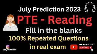PTE READING MOCK TEST WITH ANSWERS | JULY 2023 | PTE READING | PTE Reading Fill in the Blanks #pte