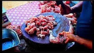 My Fresh Chicken Meat Shop & My Simple Chicken Cutting Skills-2// Meat Cutting Video. ₹280/kg