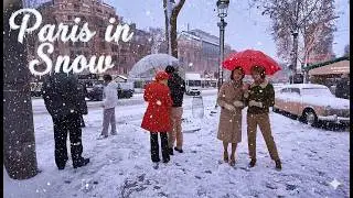 Paris in the Snow 2026 ❄️ Magical Winter Walking Tour | 4K HDR