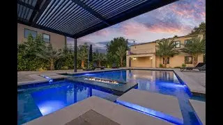 Modern Backyard Remodel in Tarzana, CA | Custom Pool, Fire Features, Pergola & Outdoor Kitchen