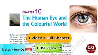 Master Human Eye and Colourful World Class 10 | One Shot NCERT + Numericals