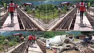 #constraction designof reinforced concrete structure bridge Girder casting#civilwork #civilproject