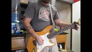 Mike Gee Kustoms Custom Shop 50's Style Stratomaster / Stage Worn Sunset Orange