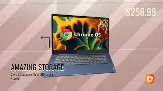 Lenovo IdeaPad Slim 3 Chromebook &mdash; 14&Prime; FHD Touchscreen, Kompanio 520, 224GB Storage