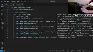 (LIVE) Coding a Scramble Word Game in Python