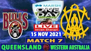 Live QUN vs WAU | Queensland vs Western Australia | The Marsh One Day Cup | Live Hindi Commentary