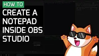 How to create a simple Notepad inside OBS Studio using Custom Browser Docks