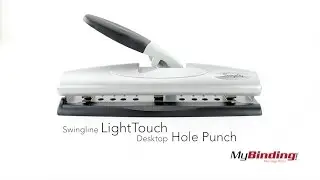 Дырокол настольный Swingline LightTouch, черный/серебристый - 74026
