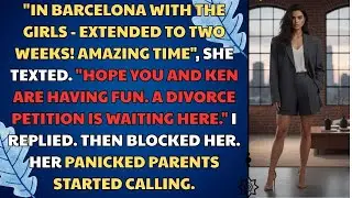 'In Barcelona With The Girls-Extended To Two Weeks! Amazing Time', She Texted. Betrayal Reddit Story