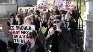 In CIVILIZED CHRISTIAN USA 1 in 5 college women is raped each year