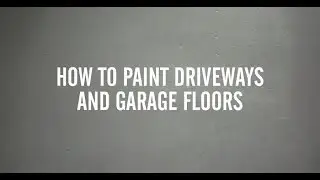 How To Paint Garage Floors And Driveways