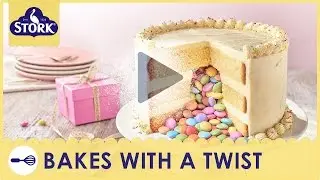 Pinata Birthday Cake Recipe Demonstration - Bake With Stork