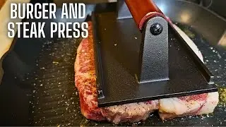 Heavy-Duty Cast Iron Smash Burger Press |