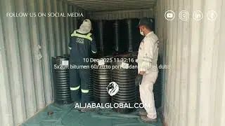 Loading Six Containers of Premium Bitumen 60/70 for Export to Port Sudan | Al-Jabal Holding