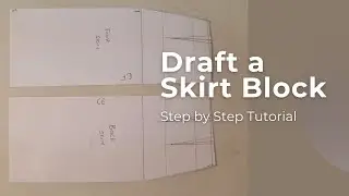 How to: Draft High Waisted Skirt Block