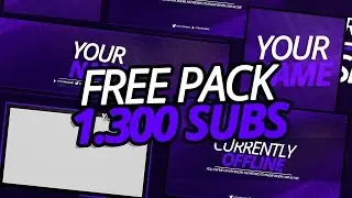 CLEAN FREE REVAMP/OVERLAY PACK FOR TWITCH ! THX FOR 1300 SUBS