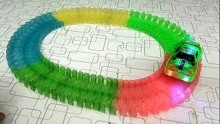 Magic LED Track Car in Action! Kids Will Love This | toys for kids