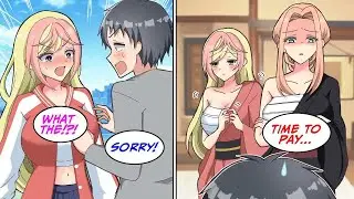 [Manga Dub] I touched her boobs and she turned out to be a yakuza boss's daughter... [RomCom]