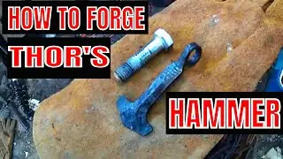 Forging MJOLNIR (Thor's Hammer) Pendant From a Bolt