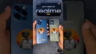 iphone 12pro max vs realme gt neo 3 bgmi test #pubgmobile #pubg #bgmi #ytshorts #viral #trending